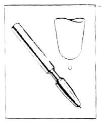 [Diagram of steel needle]